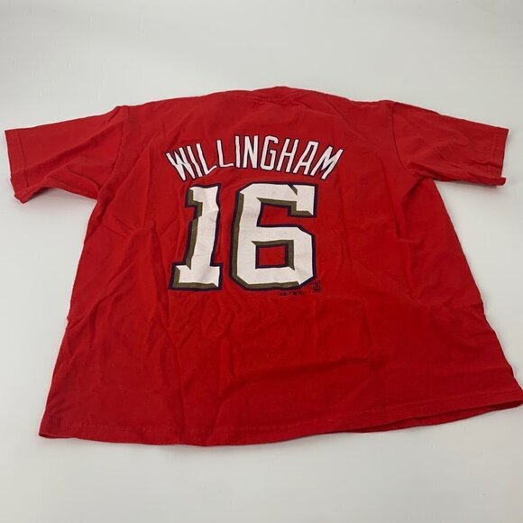 Washington Nationals Red Crew Neck Willingham T-Shirt Size M - Picture 4 of 8